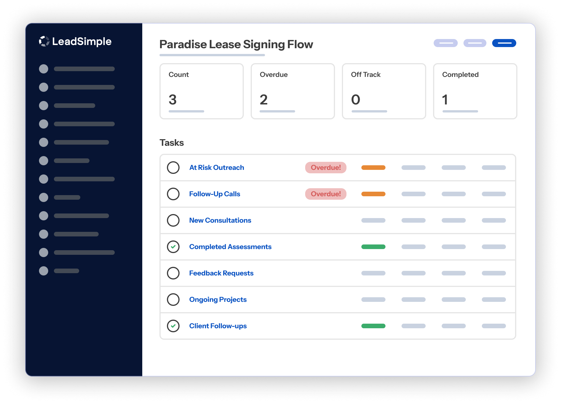 LeadSimple Metrics Preview