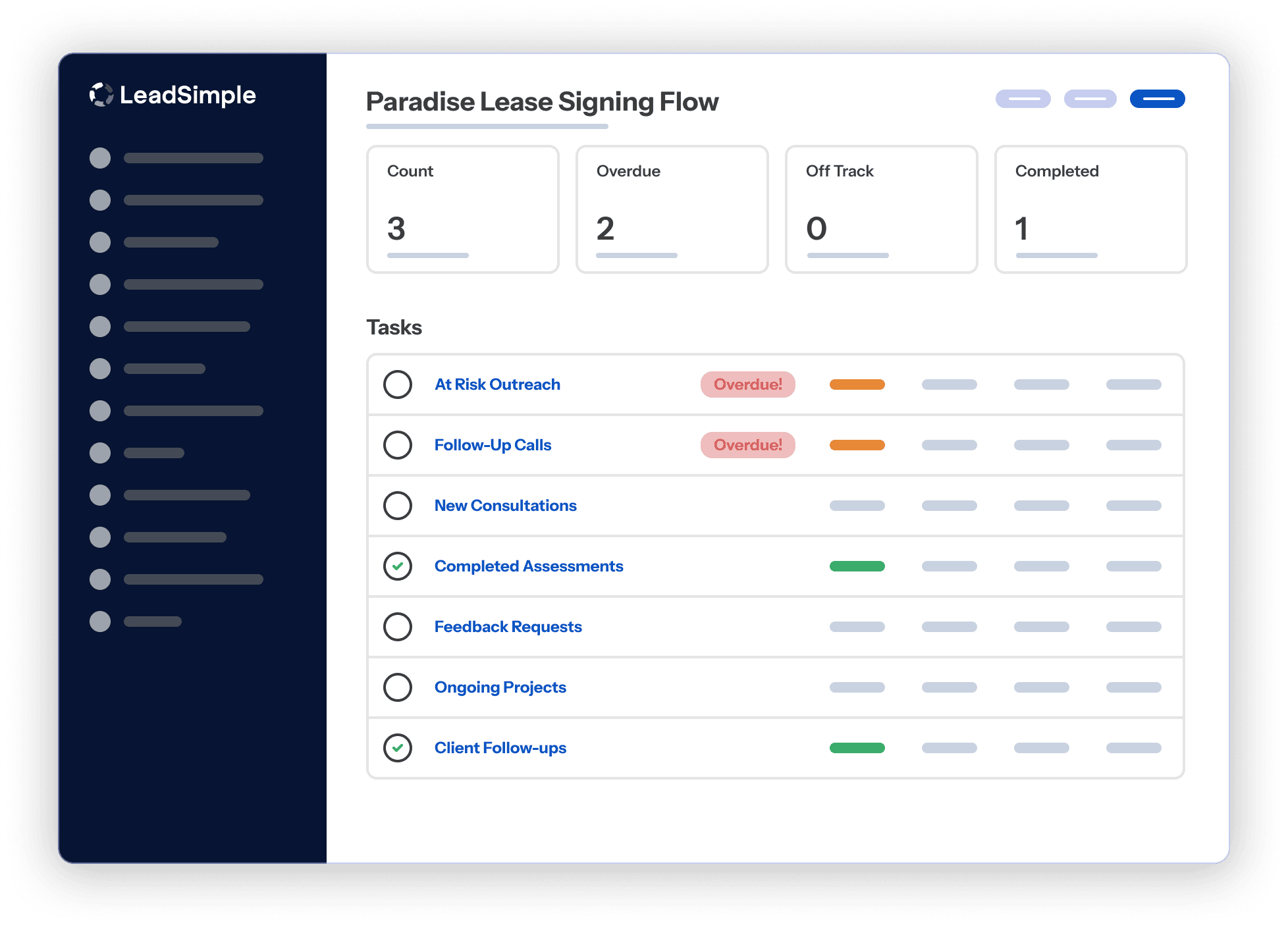 LeadSimple Metrics Preview